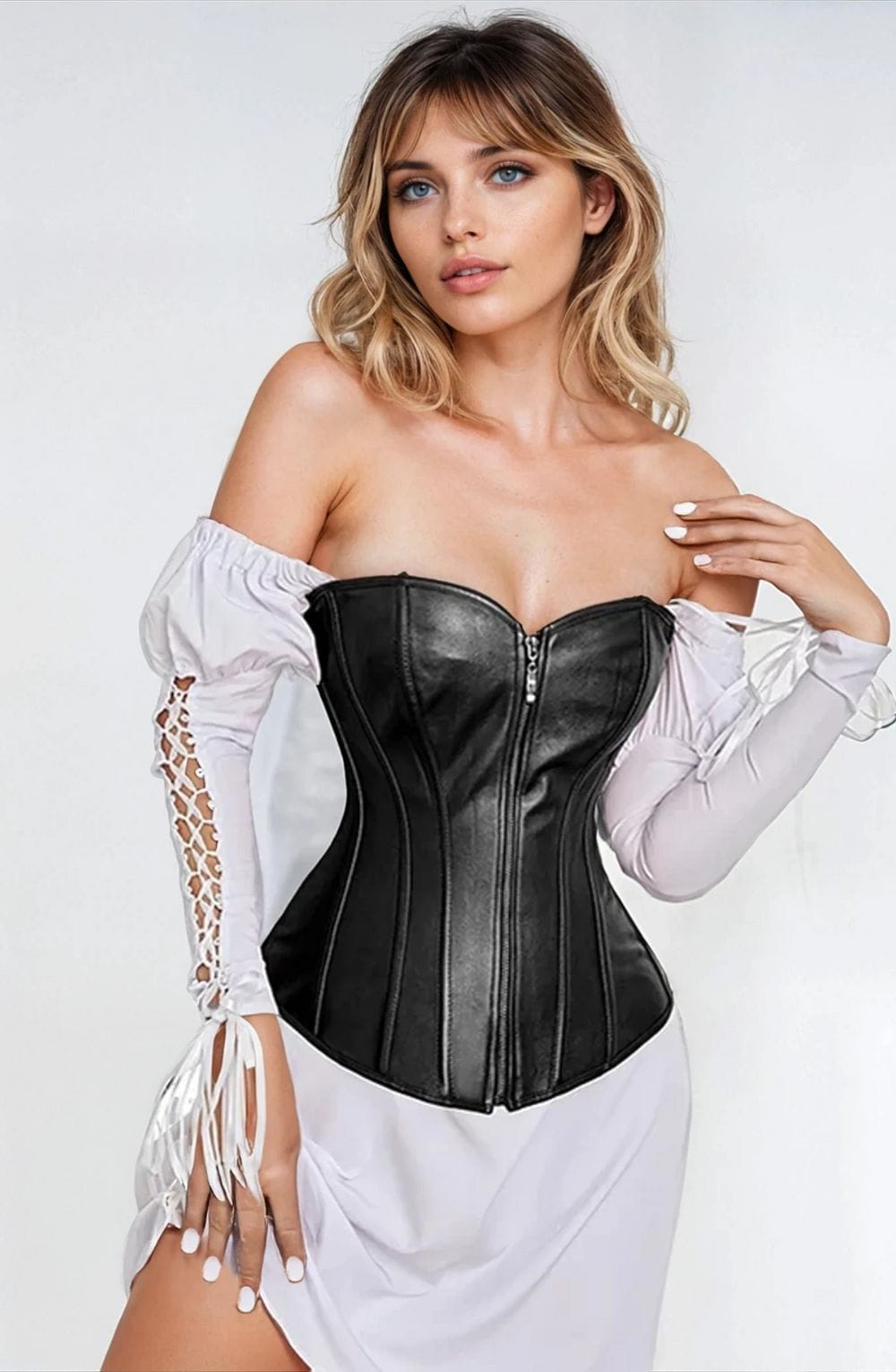 YesX YX888 Stunning Black Corset Up to 4XL