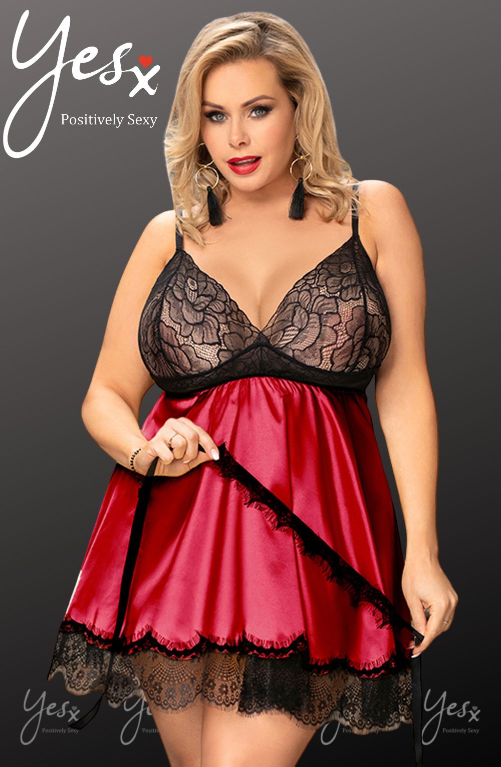 YesX YX832Q Babydoll & Blindfold