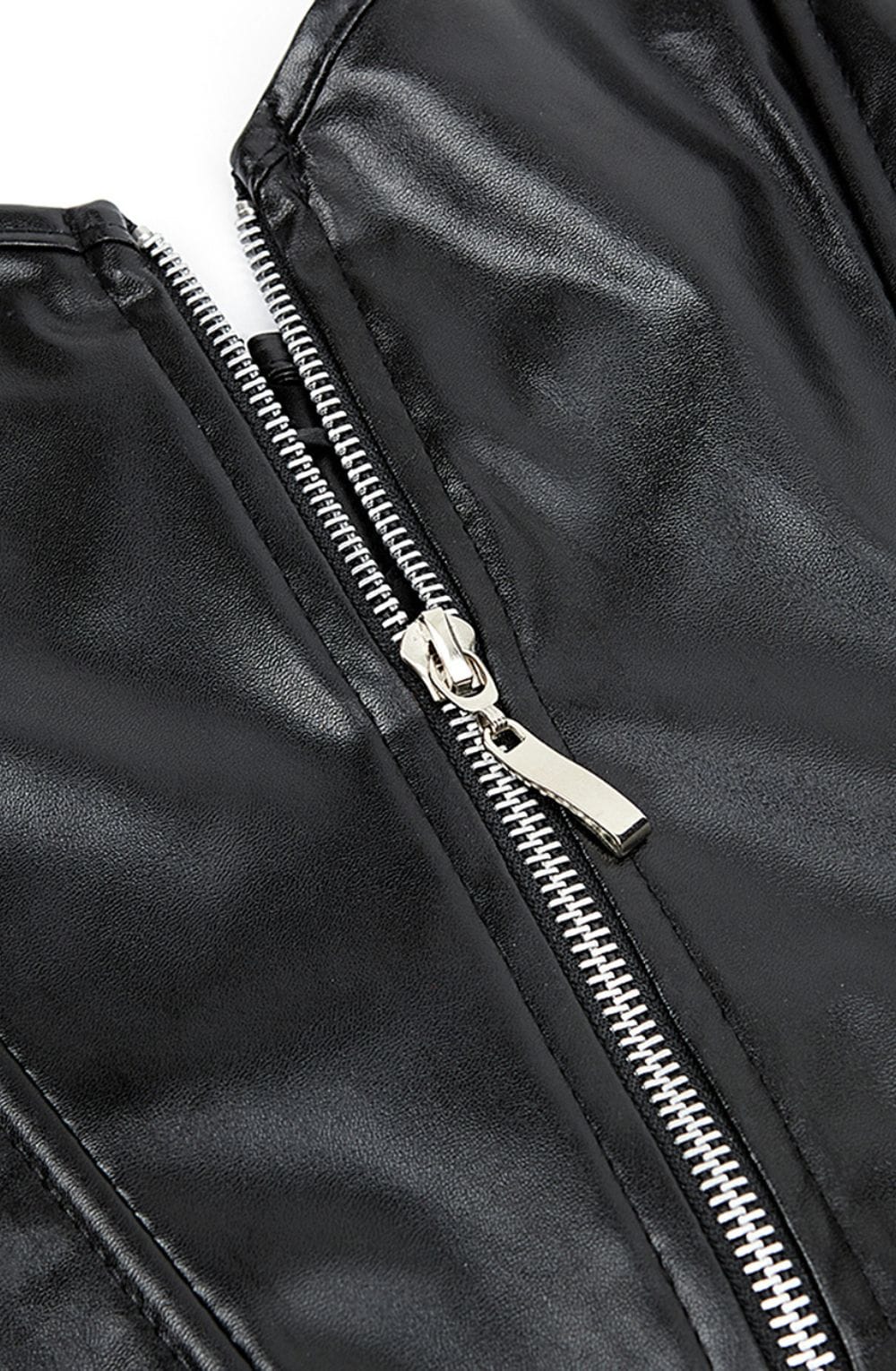 YesX YX897 Faux Leather Corset & Skirt